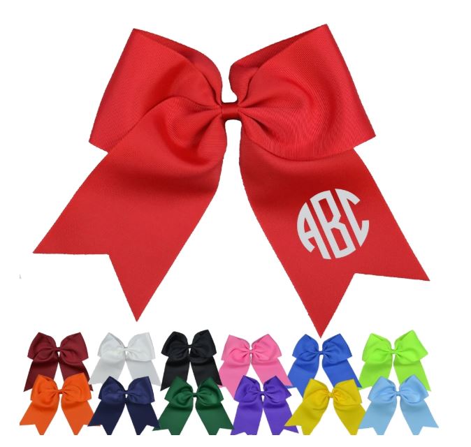 Monogram Spirit Bows for Cheerleading Teams