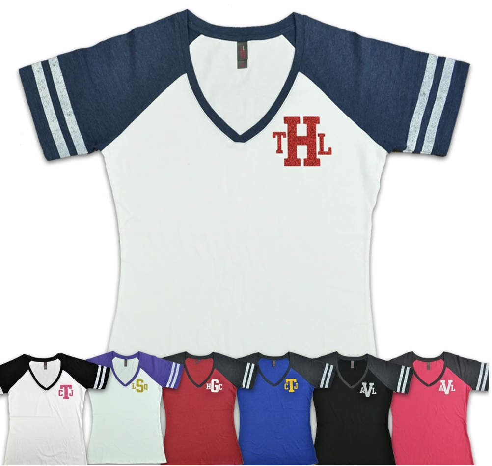 baseball shirts with initials