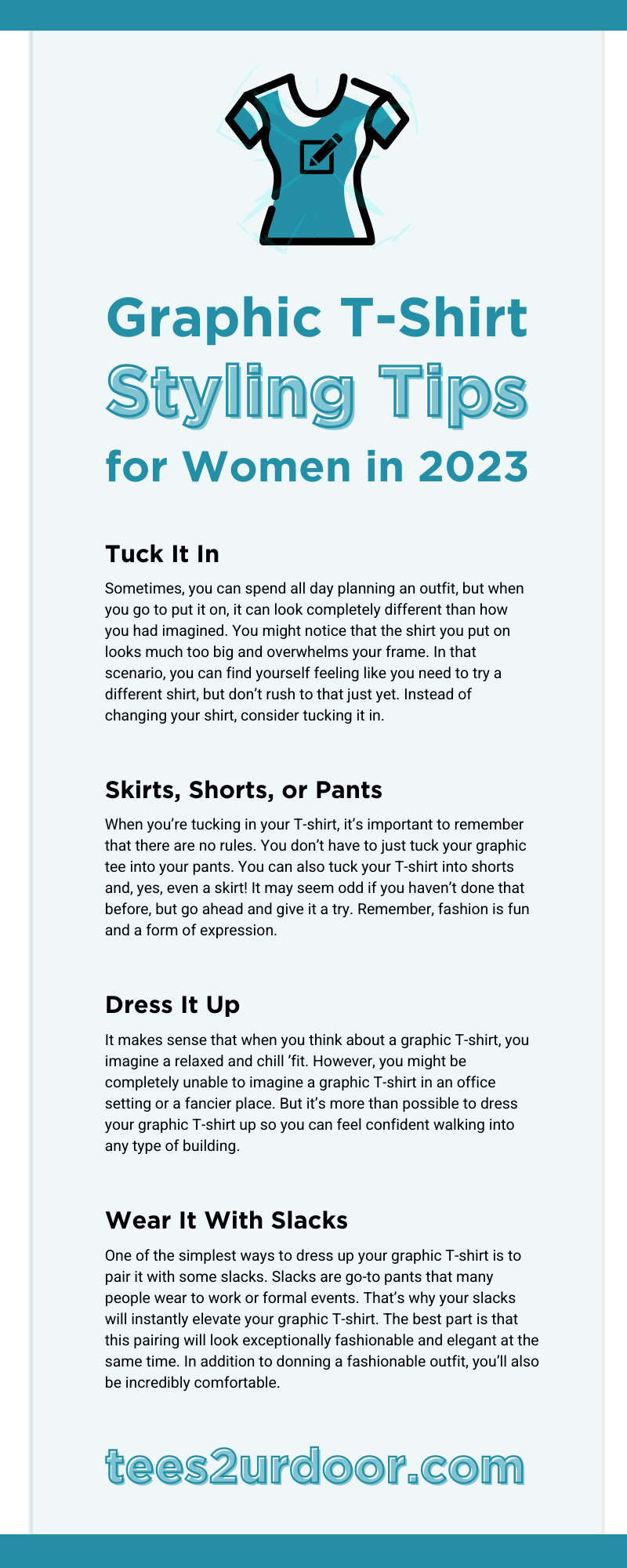 Graphic T-Shirt Styling Tips for Women in 2023 - Tees2urdoor